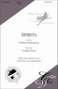 Spirits SSA choral sheet music cover